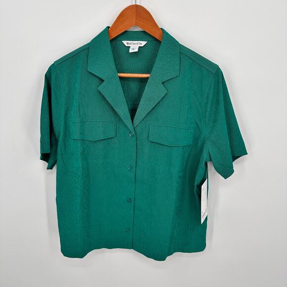 ATHLETA NWT Echo Top in Emerald Green // M - Picture 3 of 11